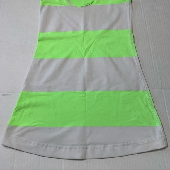 Lululemon Cool Racerback Bold Stripe Zippy Green Extra Small - Picture 6 of 9